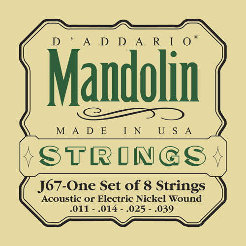 D'Addario Mandolin Strings Nickel Wound