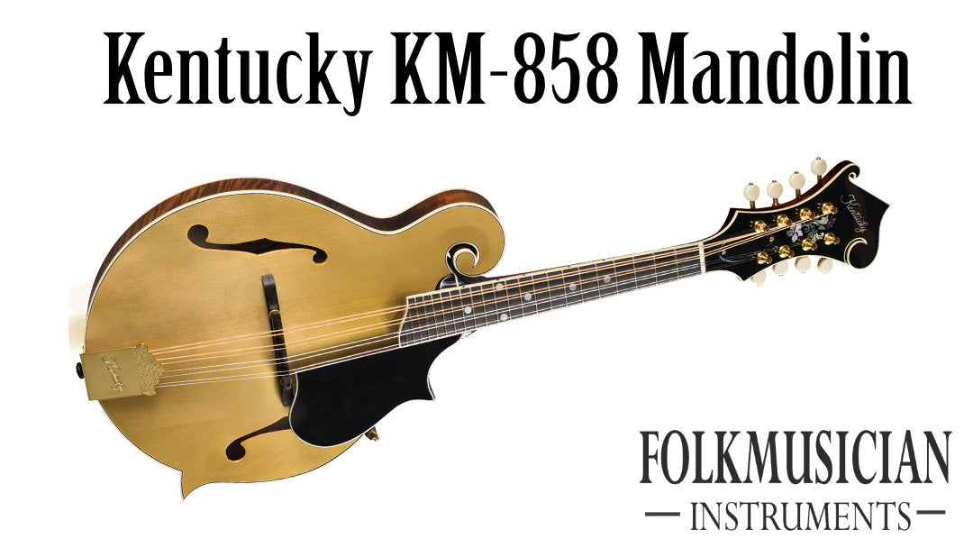 Kentucky KM-858 F-Style Mandolin Gold Top