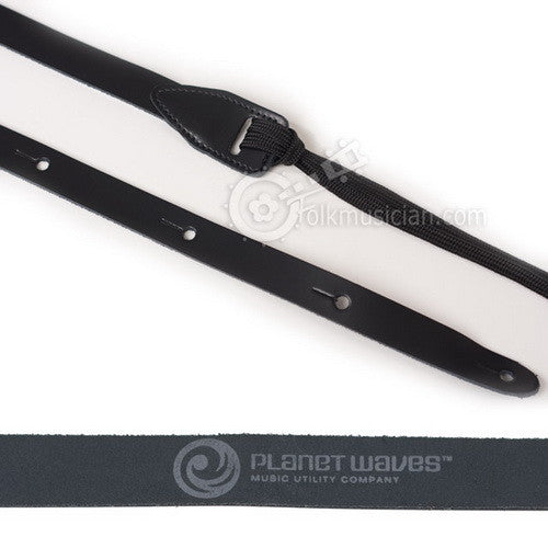 Leather Mandolin Strap Black