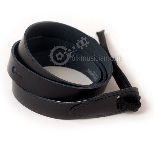 Leather Mandolin Strap Black