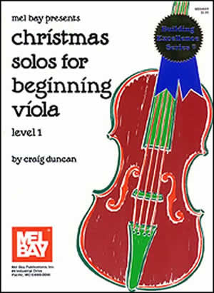 Christmas Solos for Beginning Viola Level 1 Book
