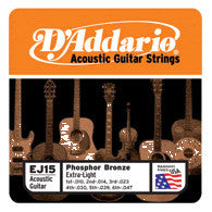 DAddario Phosphor Bronze Acoustic Guitar Strings Xtra-LT