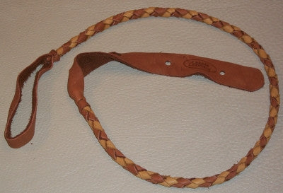 Lakota Leather Mandolin Strap Round Tan Tobacco