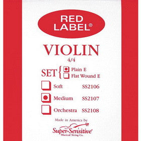 Super Sensitive Red Label Violin Strings