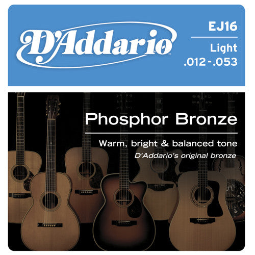 DAddario Phosphor Bronze Acoustic Guitar Strings LT