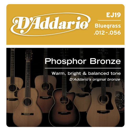 DAddario Phosphor Bronze Acoustic Guitar Strings Bluegrass