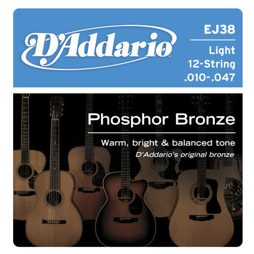 DAddario Phosphor Bronze Acoustic 12 String LT