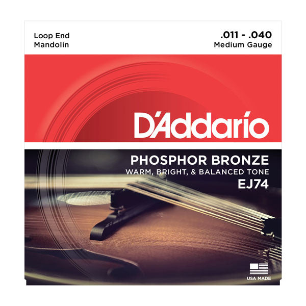 D'Addario Mandolin Strings Phos Brz MED