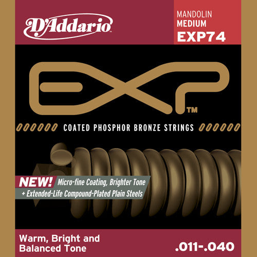 DAddario Mandolin Strings EXP Phos Brz MD