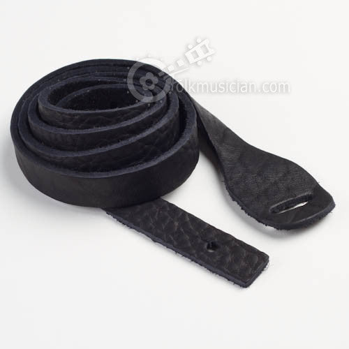 Lakota Leather Mandolin Strap Bison Black