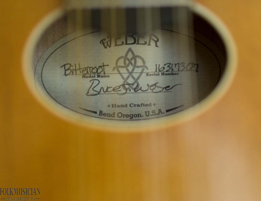 Weber Bitterroot A14-OW Mandolin Wide Nut